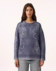 Pull kujten Diane Flowers navy - Tandem