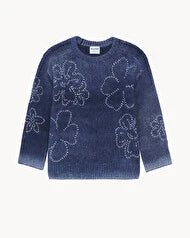 Pull kujten Diane Flowers navy - Tandem