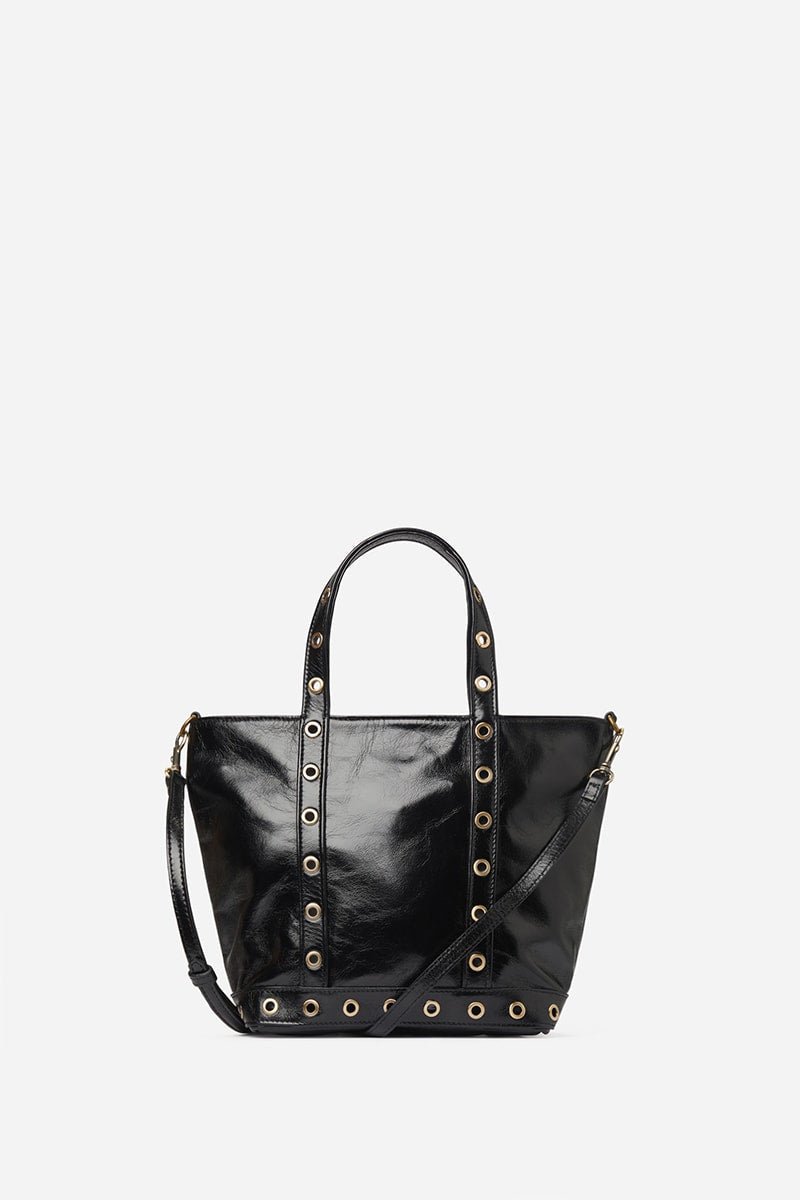 Cabas Vanessa Bruno S œillets noir – Tandem - Main Image