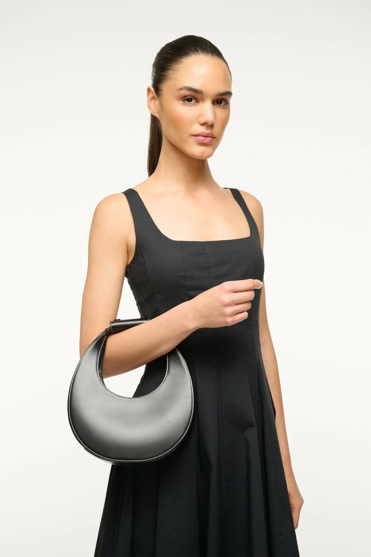 Sac Staud Mini Moon noir - Tandem