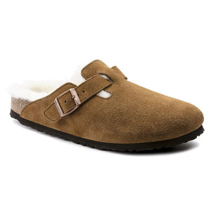 Sabots Birkenstock Boston fourure camel - Tandem