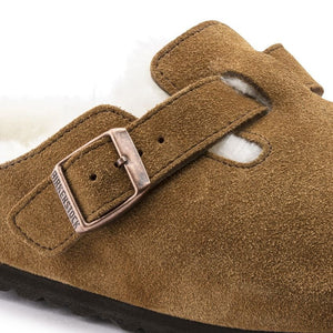 Sabots Birkenstock Boston fourure camel - Tandem