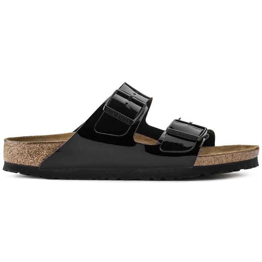 Nu - pied Birkenstock Arizona vernis noires - Tandem