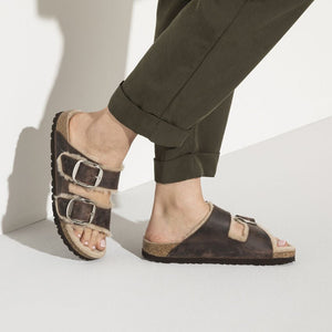 Sandale Birkenstock Arizona Huilée Marron - Tandem