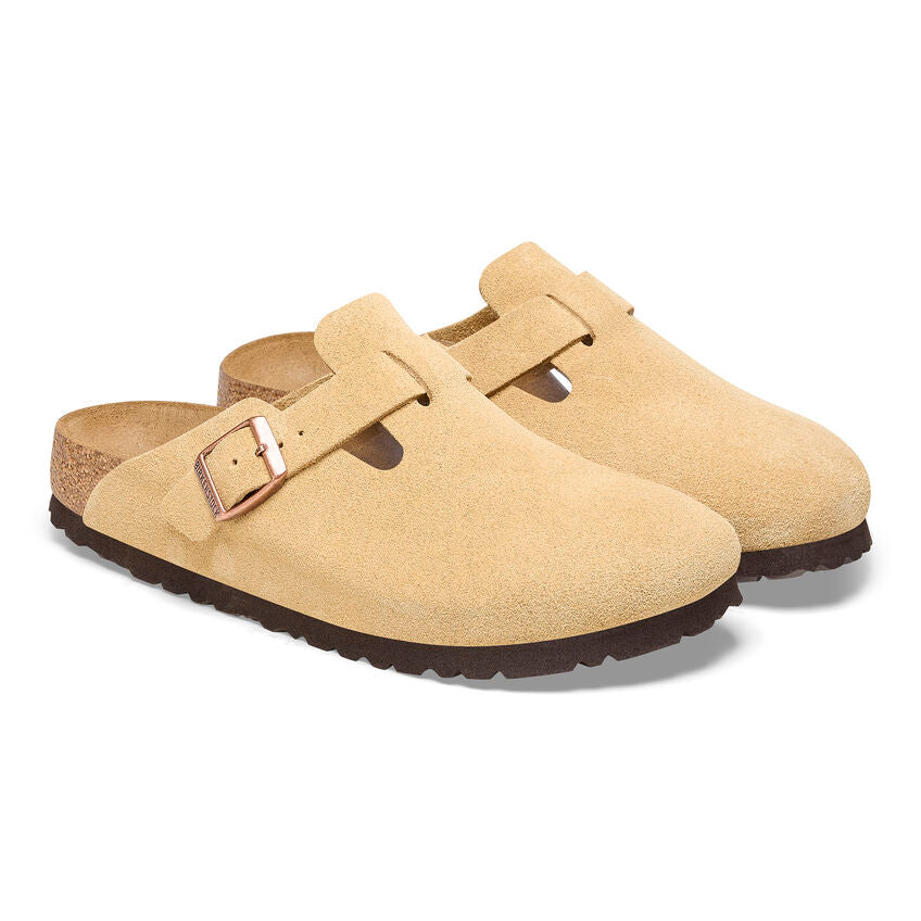 Sabot Birkenstock Boston suède latte