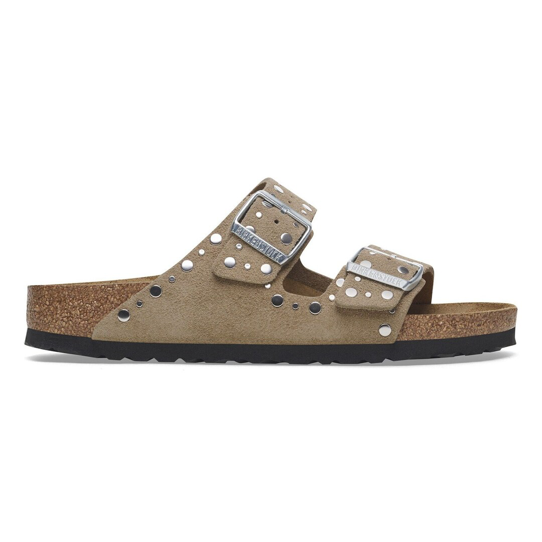 Sandales Birkenstock Arizona rivets taupe