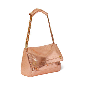 Sac Jérôme Dreyfuss Lulu M lamé rose - Tandem