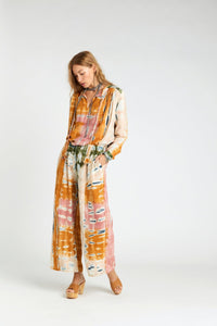 Blouse V de Vinster tie and dye rose - Tandem