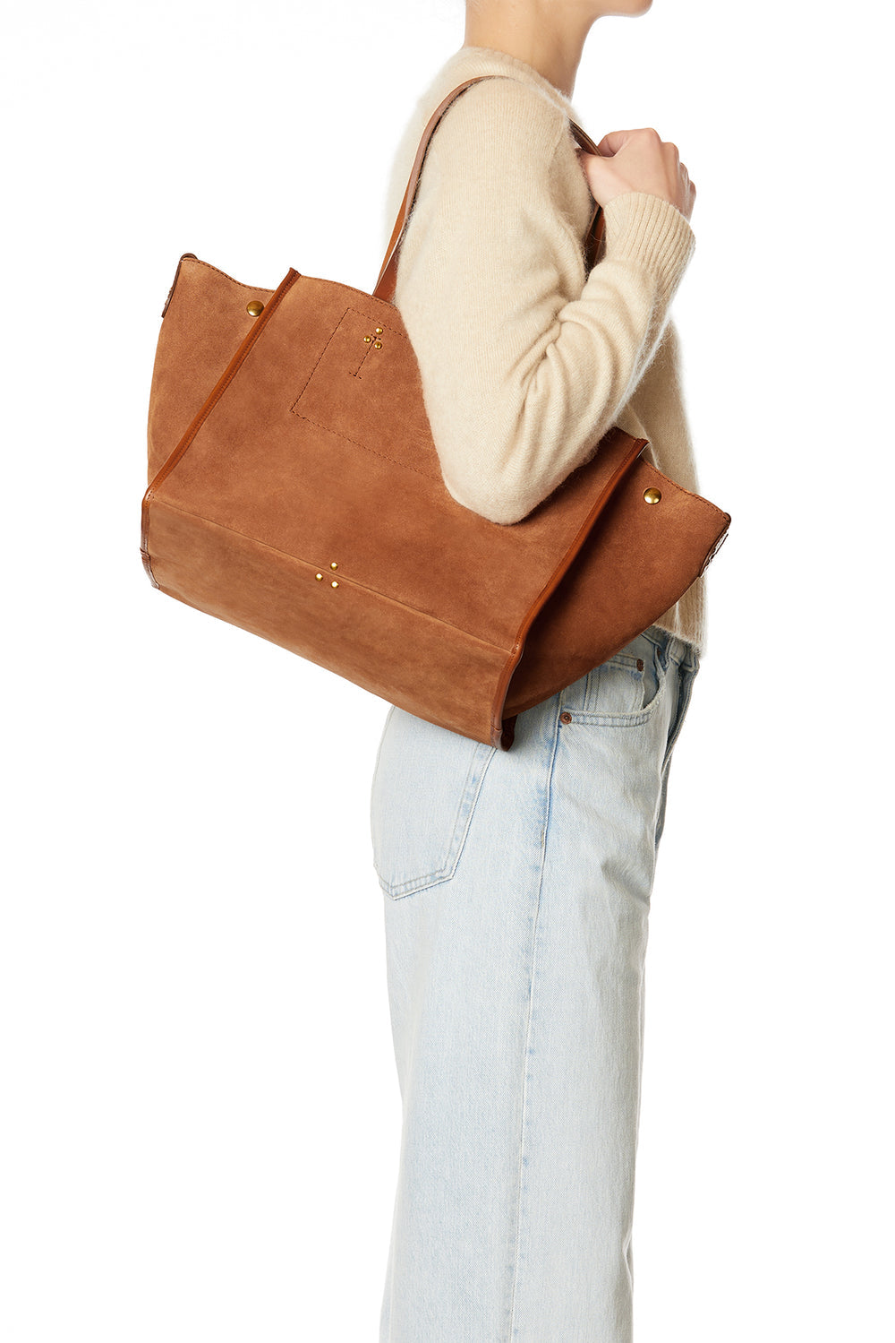 Sac Jérôme Dreyfuss Léon M Velours Caramel