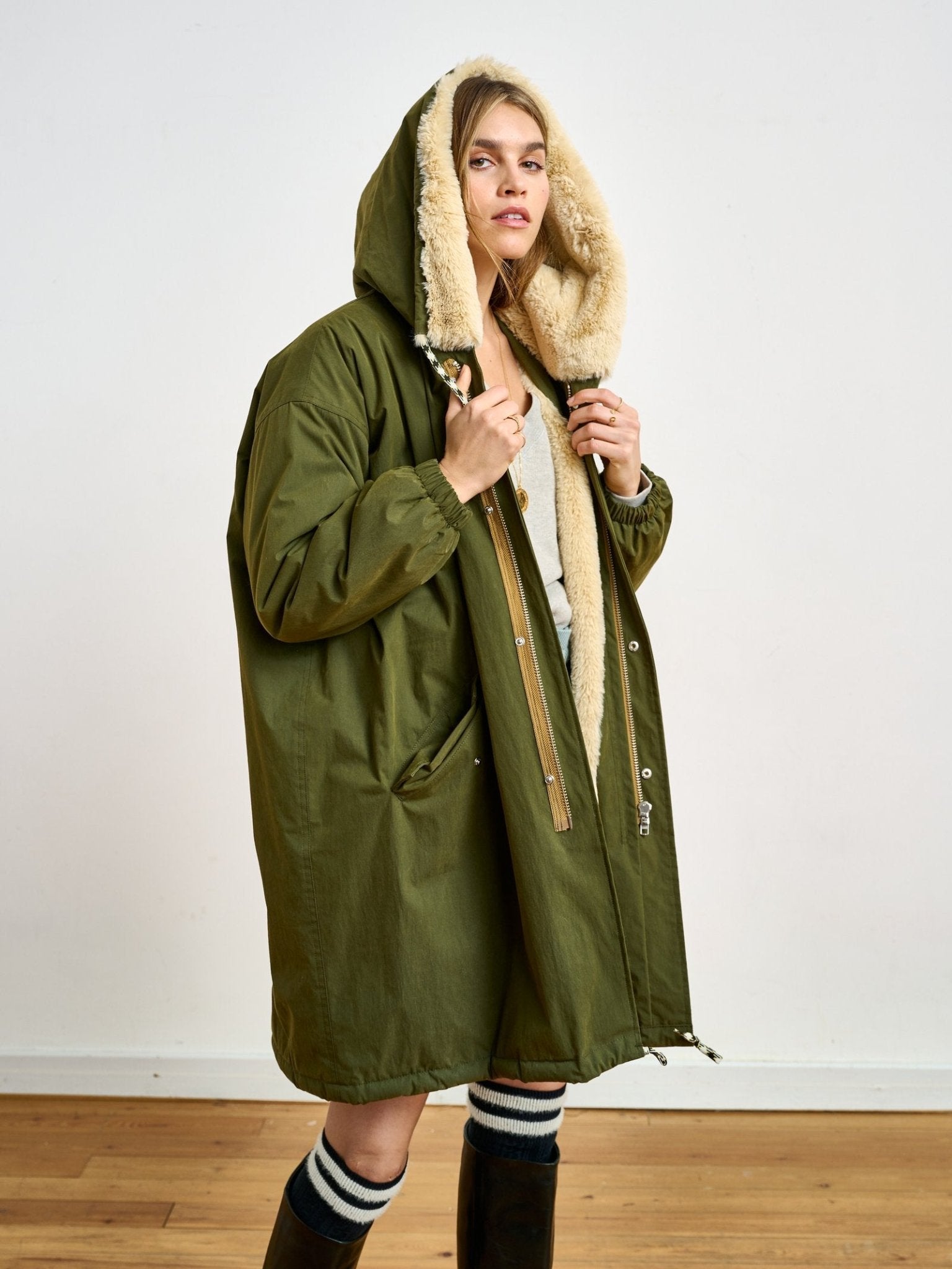 Parka Bellerose Laos Olive - Tandem