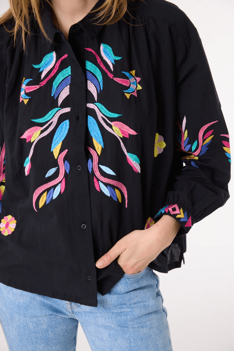 Chemise Sacrécoeur Ali blossom black - Tandem