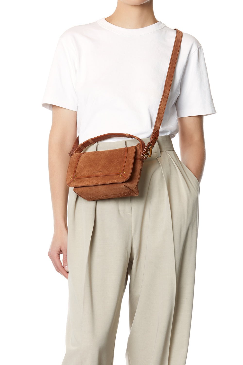 Sac Jérôme Dreyfuss Pepito S caramel - Tandem