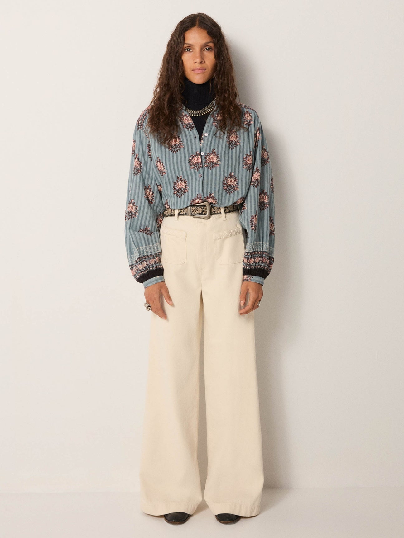 BLOUSE WATER LILLIES OMARA