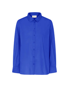 Chemise Frau Dhaka bleu