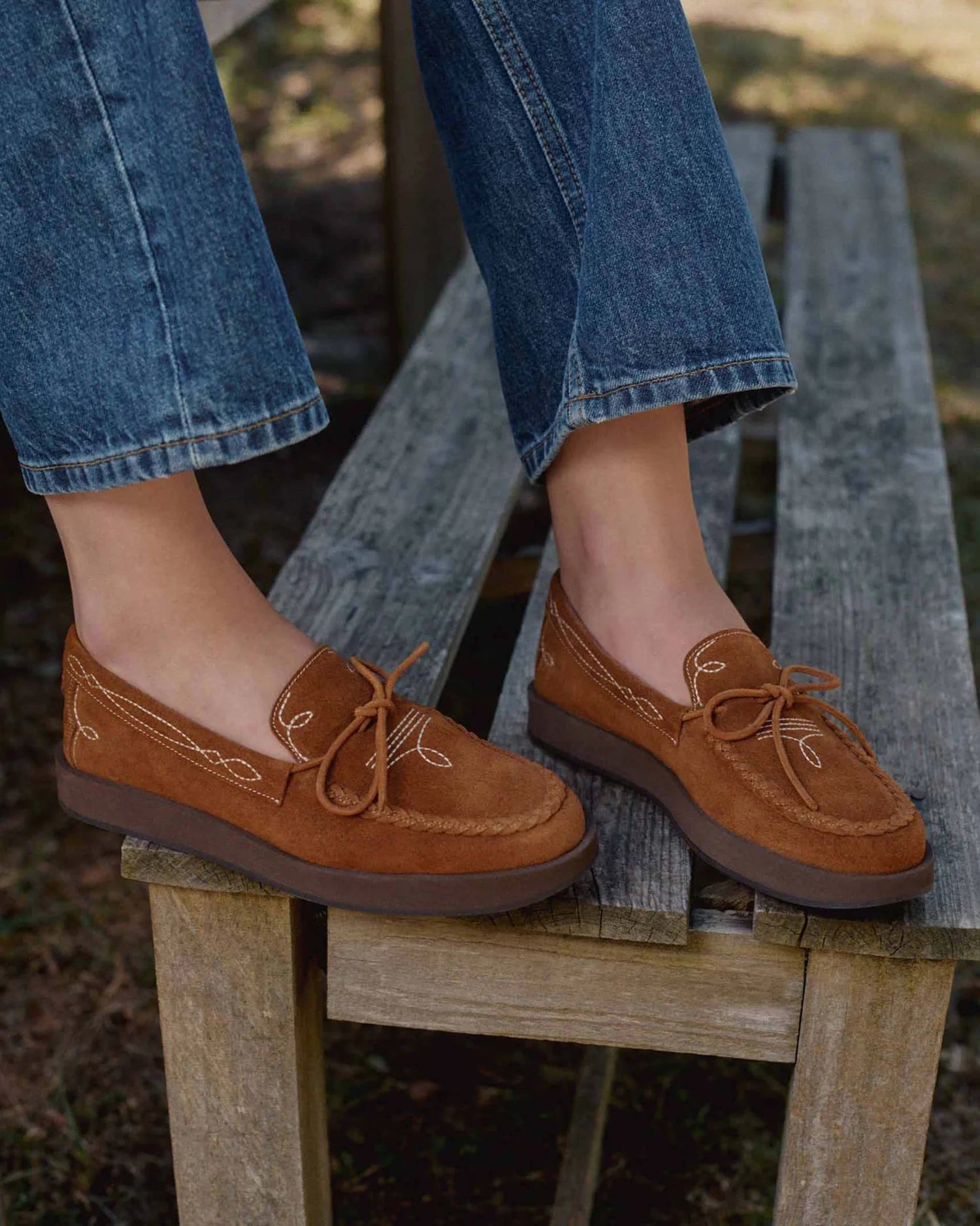 Mocassins Socque Totem Camel
