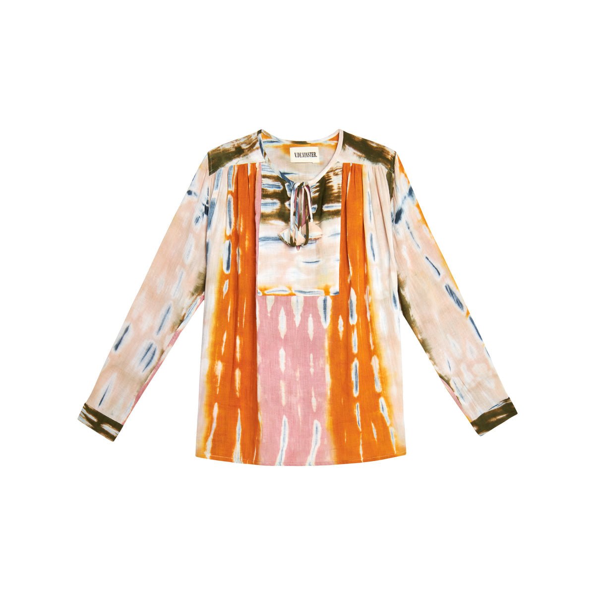 Blouse V de Vinster tie and dye rose - Tandem