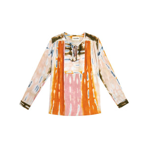 Blouse V de Vinster tie and dye rose - Tandem