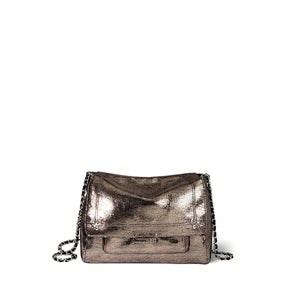 Sac Jérôme Dreyfuss Lulu M lamé champagne - Tandem