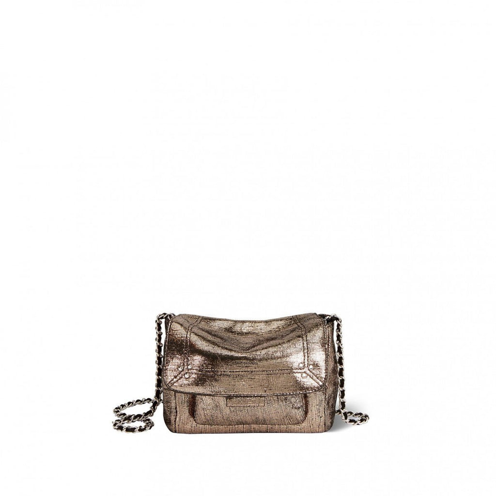 Sac Jérôme Dreyfuss Lulu S Lamé Champagne - Tandem