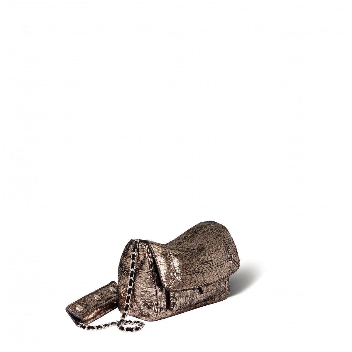 Sac Jérôme Dreyfuss Lulu S Lamé Champagne – Tandem