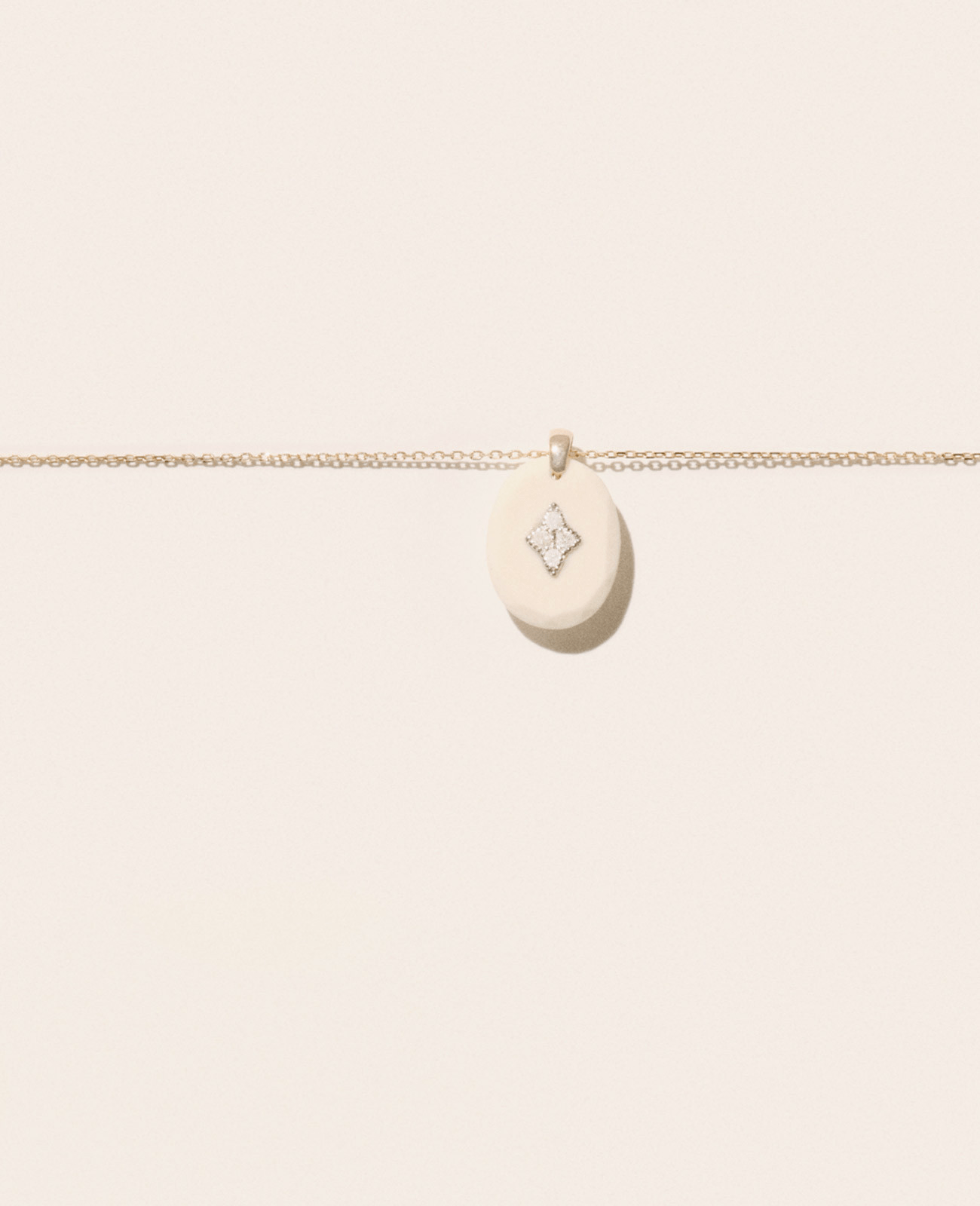 Collier Pascale Monvoisin Gina blanc - Tandem