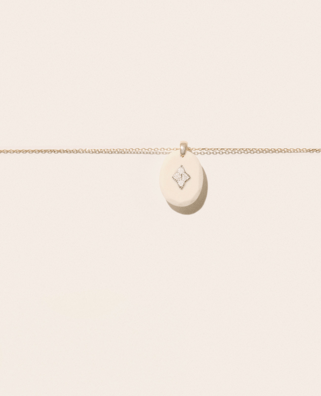 Collier Pascale Monvoisin Gina blanc - Tandem