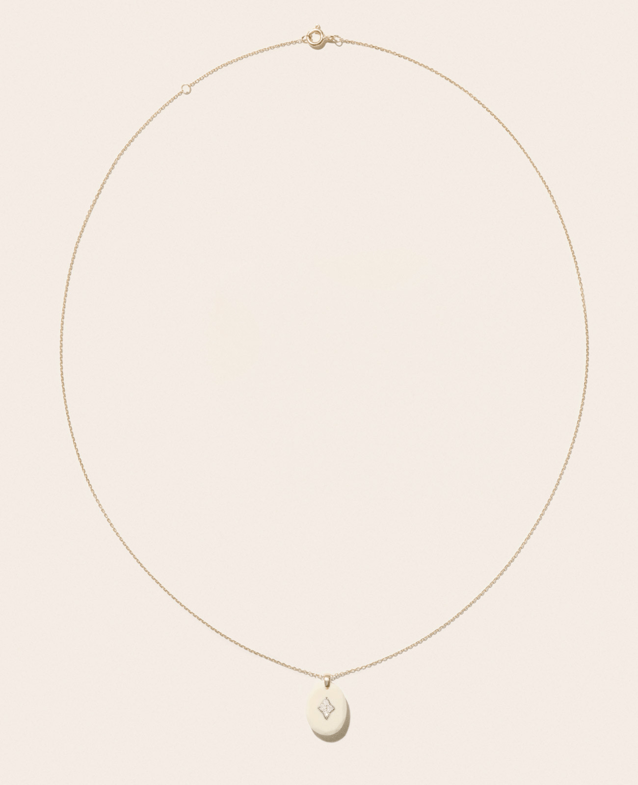 Collier Pascale Monvoisin Gina blanc - Tandem