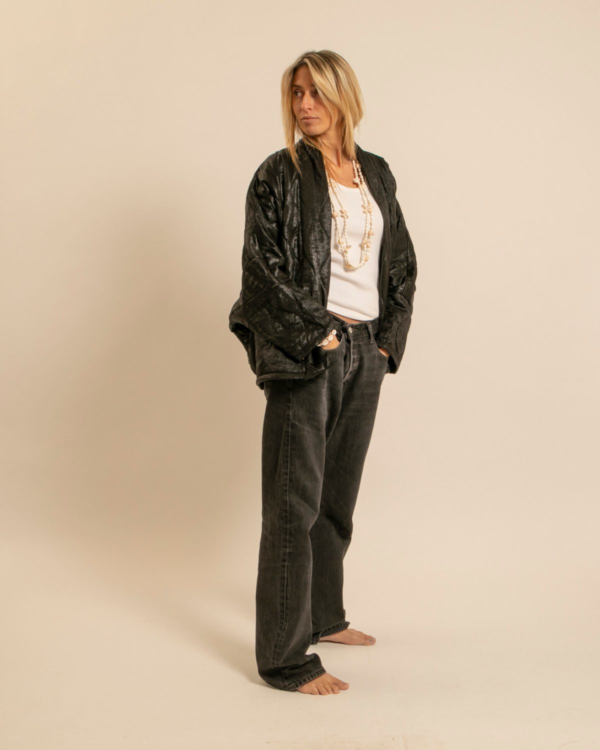 Veste Aokyanos Chicago irisé noir