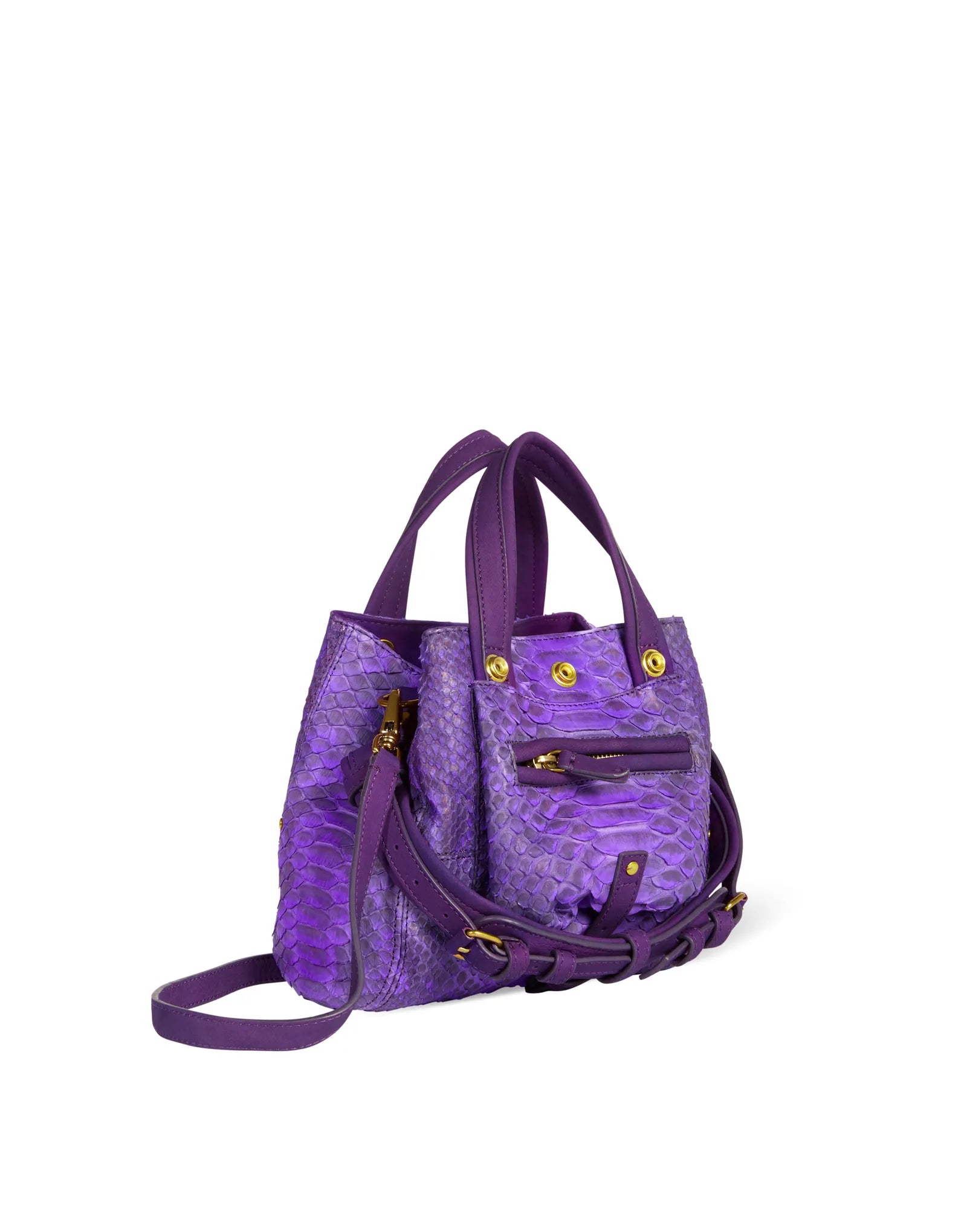 Sac Jérôme Dreyfuss Billy Nano python violet