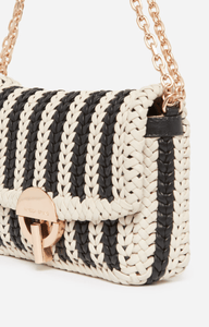 Sac Vanessa Bruno Moon cuir tressé - Tandem