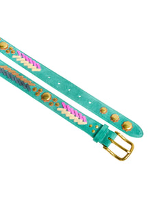 Ceinture Jérôme Dreyfuss velours gaucho cactus