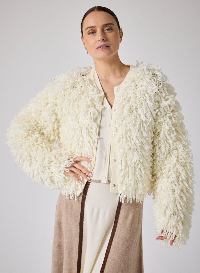GILET COL ROND ML