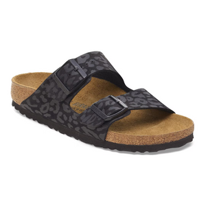 Nu-pieds Birkenstock Arizona Léo noir