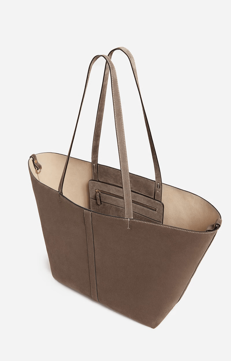 Cabas Vanessa Bruno Daily taupe - Tandem