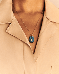 Collier Pascale Monvoisin Gaia labradorite - Tandem