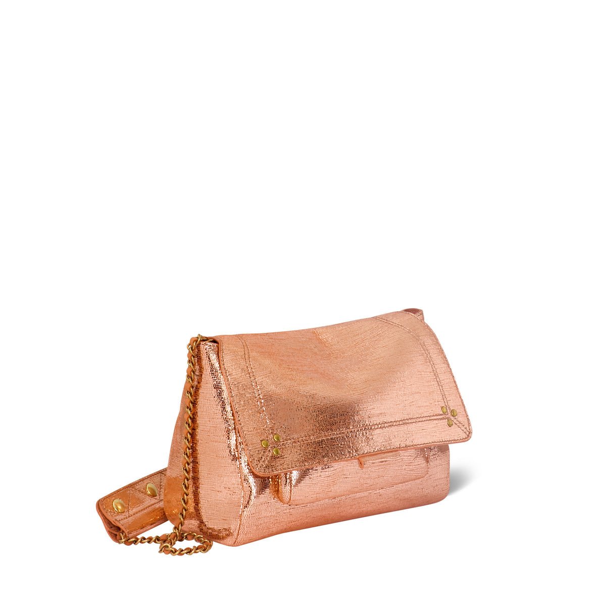 Sac Jérôme Dreyfuss Lulu M lamé rose - Tandem