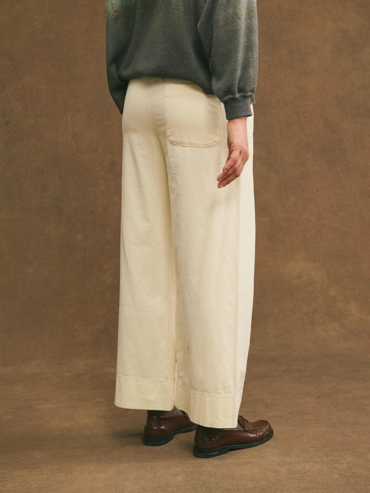 Pantalon HOD Jimmy velours cream
