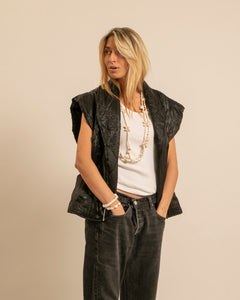 Veste Aokyanos Brooklyn irisé noir