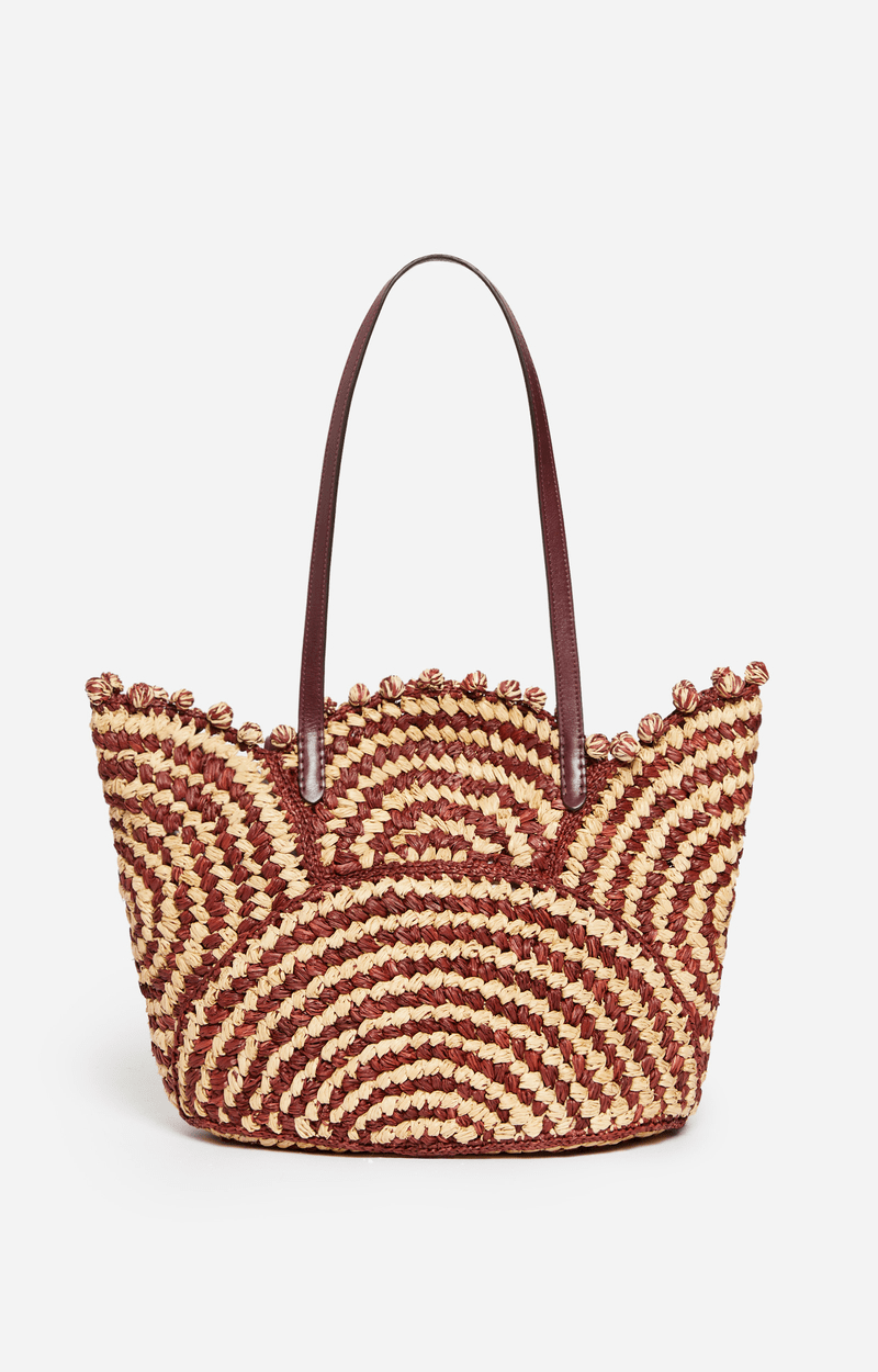 Panier Vanessa Bruno Raphia Bicolore - Tandem