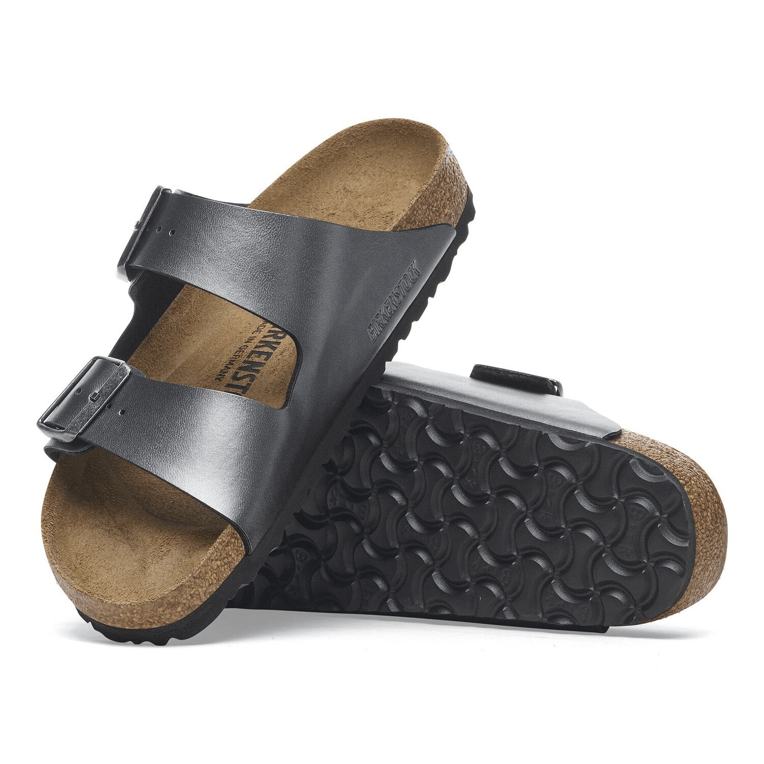 Sandales Birkenstock Arizona Metallic Black - Tandem