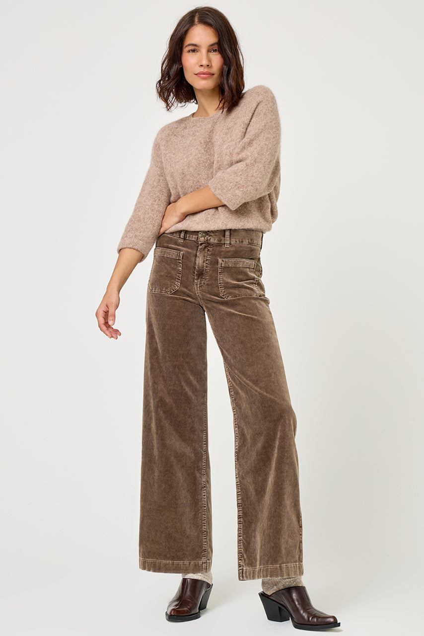 Pantalon Lucia Velours Mushroom