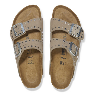 Sandales Birkenstock Arizona rivets taupe
