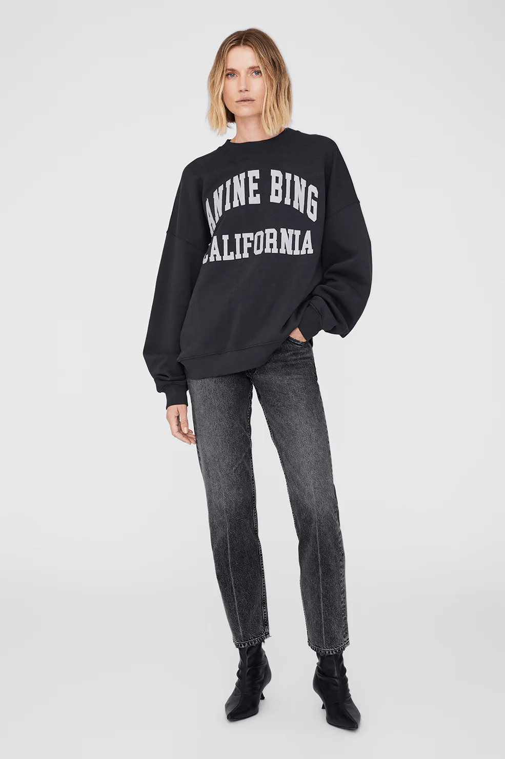 Sweat Anine Bing Miles Noir vintage - Tandem