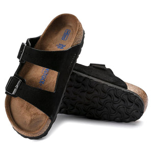 Sandales Birkenstock Arizona suède noir - Tandem