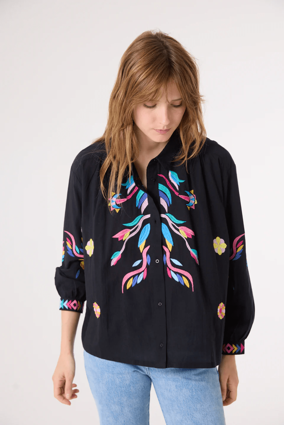 Chemise Sacrécoeur Ali blossom black - Tandem