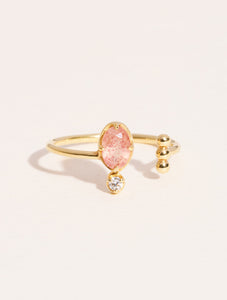 Bague Mani - Quartz Fraise