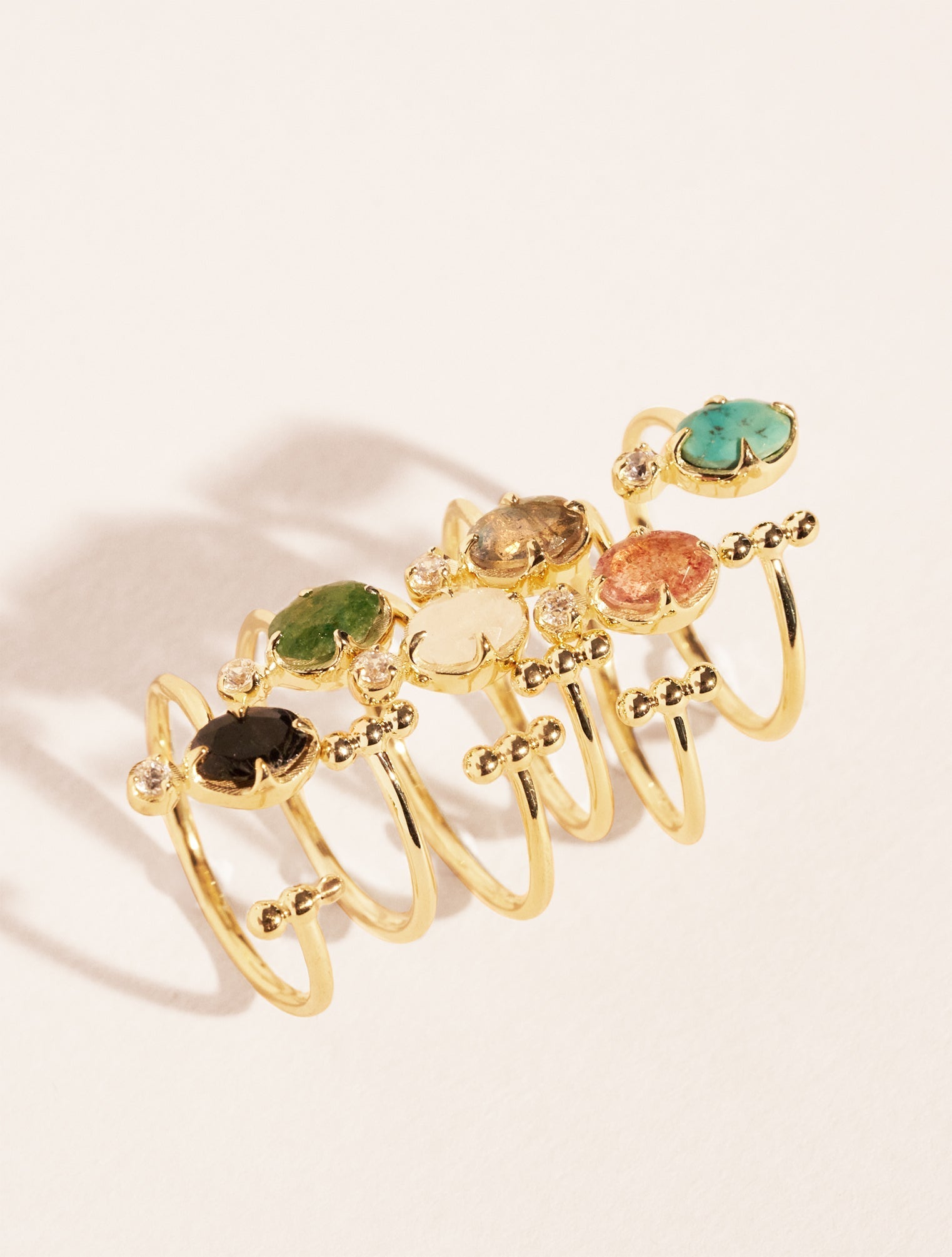 Bague Mani - Quartz Fraise
