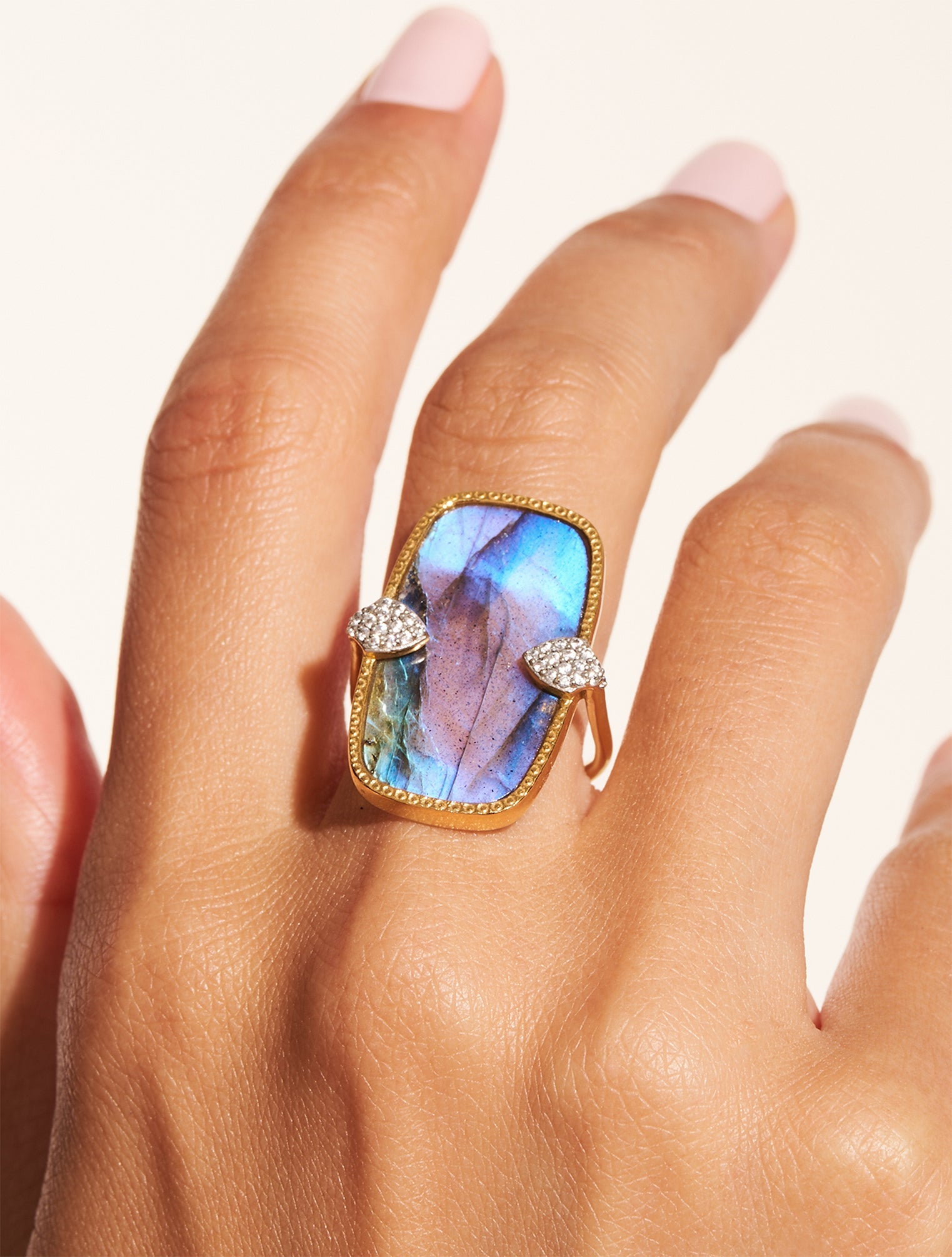 Bague Sangha - Labradorite