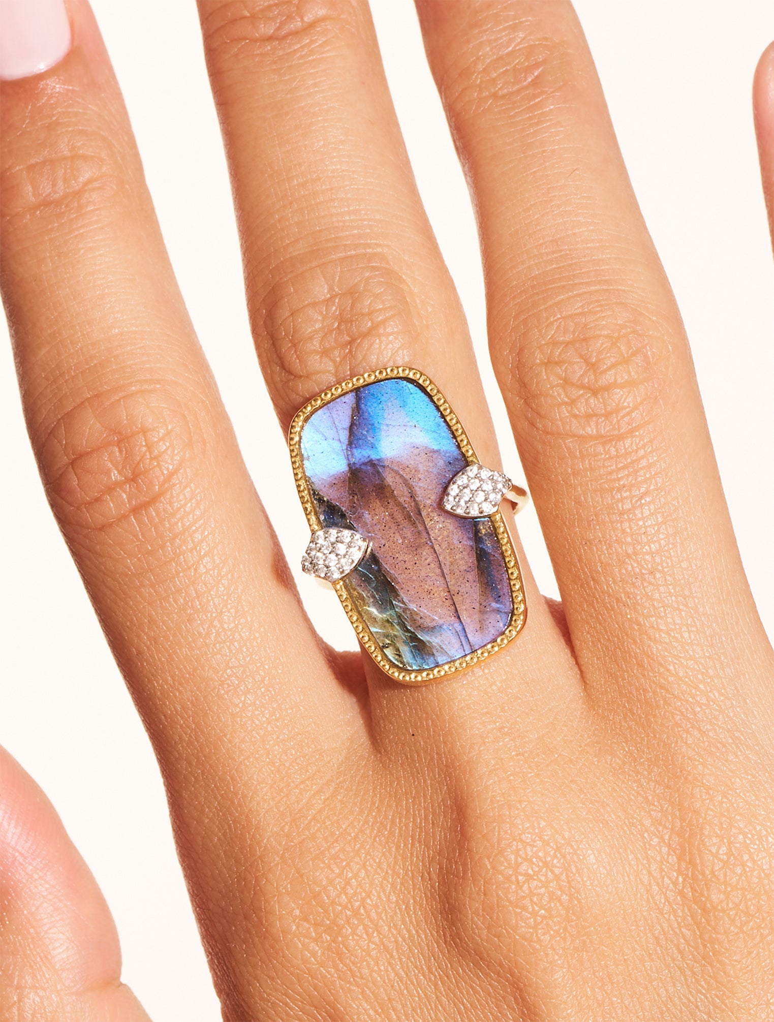 Bague Sangha - Labradorite