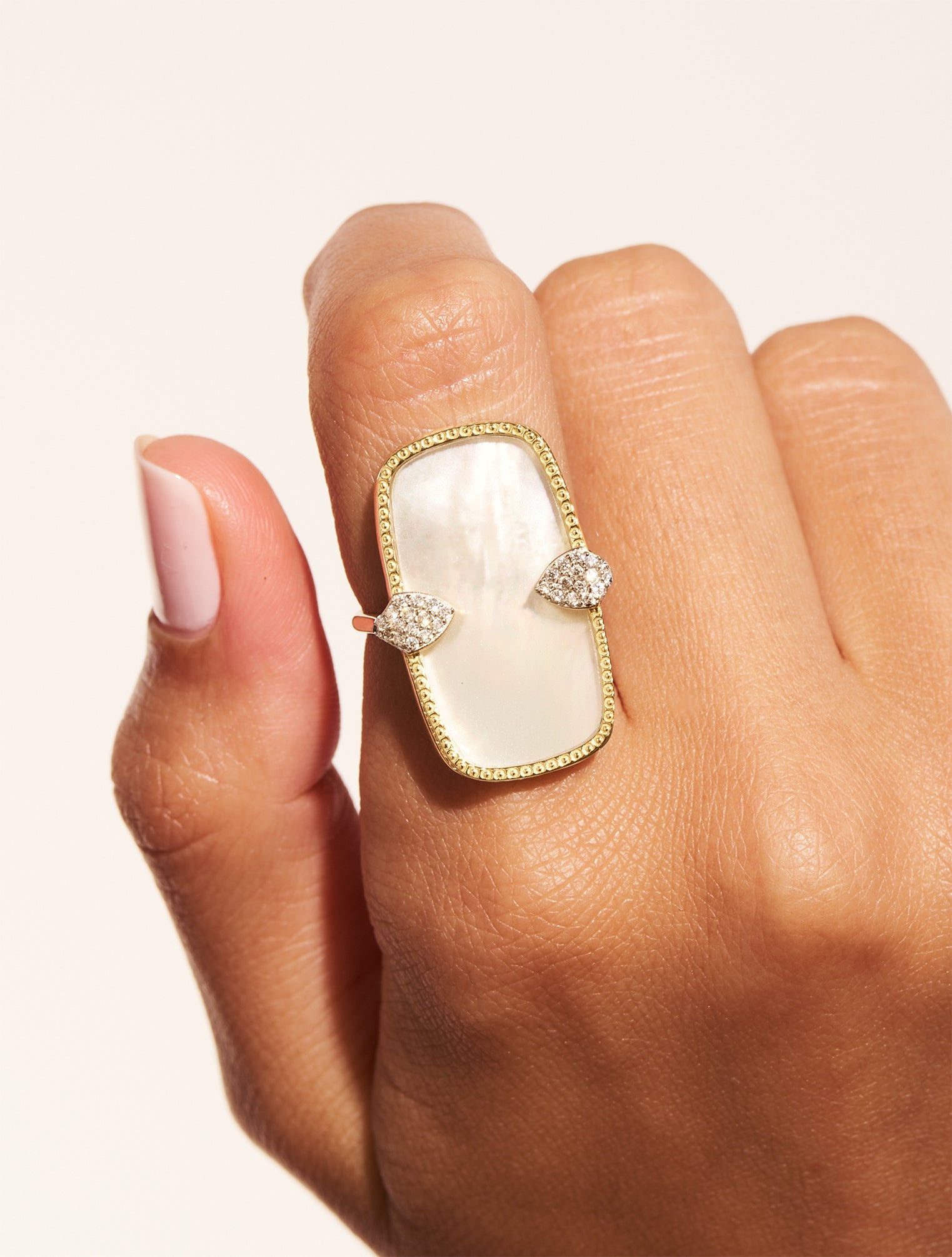Bague Sangha - Nacre
